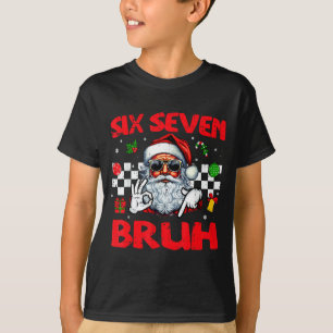 Christmas Santa Six Seven Bruh 67 Meme 6 7 Mens Bo T-Shirt