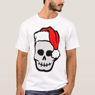 Christmas Santa Skull T-Shirt