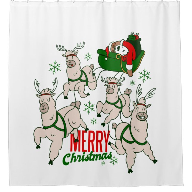 christmas santa sloth llamas (Front)
