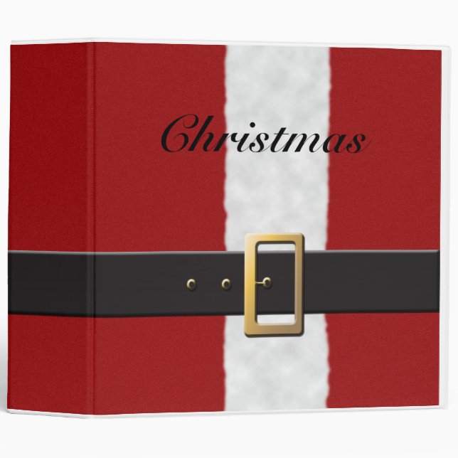 Christmas Santa Suit Binder (Front/Spine)