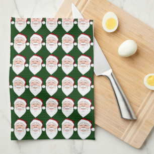 Christmas Santa Towel Custom Holiday Tea Towels