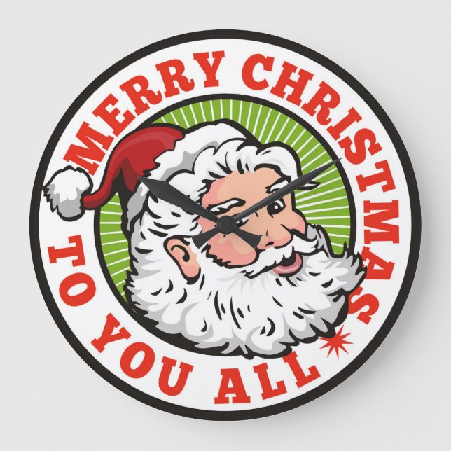 Christmas Santa Wall Clock (Front)