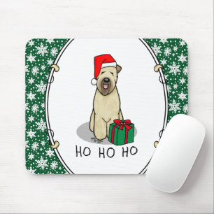 Christmas Santa Wheaten Terrier (wheaten 1b2) Cute Mouse Pad