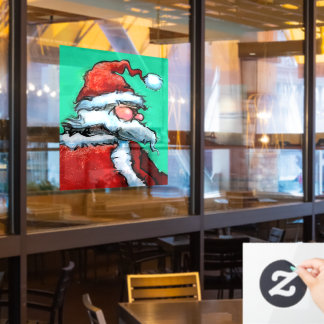 Christmas Santa Window Cling