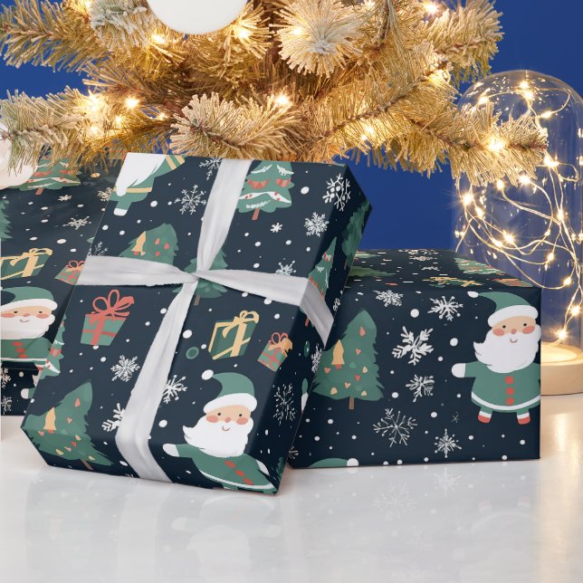Christmas Santa Wrapping Paper (Holidays)