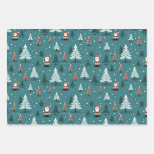 Christmas Santa Wrapping Paper Sheets