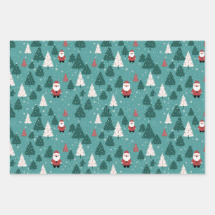 Christmas Santa Wrapping Paper Sheets
