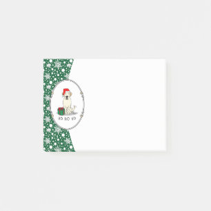 Christmas Santa Yellow Labrador Retriever Cute Post-it Notes