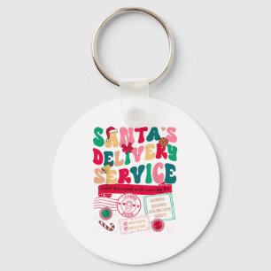 Christmas Santas Delivery Service L&d Labour D Keychain