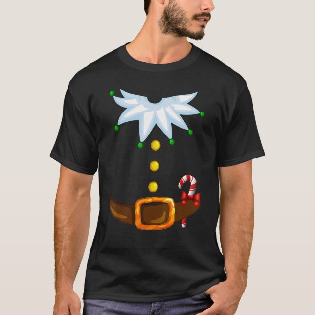 Christmas Santa's Elf Costume Family T-Shirt (Front)