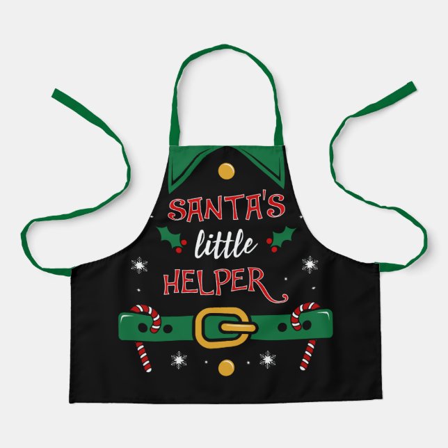 Christmas Santa's Little Helper Apron (Front)