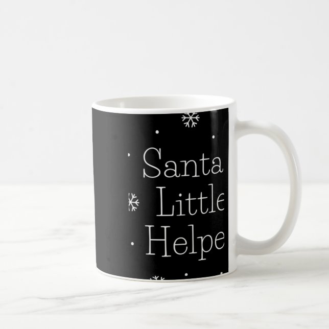 Christmas Santas Little Helper T Shirt  Coffee Mug (Right)