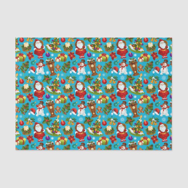 Christmas Santa's Tissue Paper (Front)