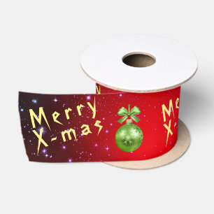 Christmas satin ribbon