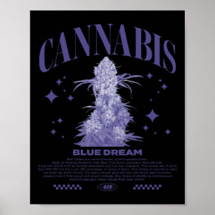 Christmas Sativa Hybrid Strain Blue Dream  Poster
