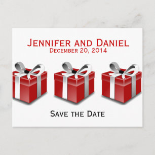 Christmas Save the Date Announcements Presents