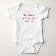 Christmas saying baby wear