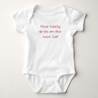 Christmas saying baby wear bodysuit