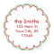 Christmas Scallop Address Stickers