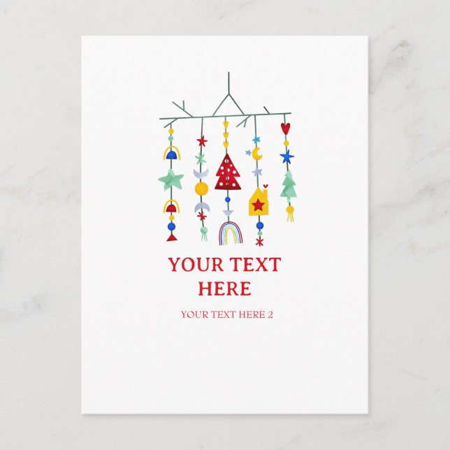 Christmas Scandi Minimalist Simple Holiday  (Front)