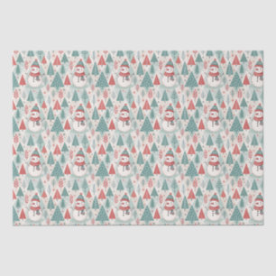 Christmas Scandinavian Botanical Tissue Paper