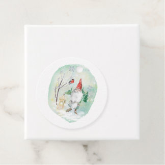 Christmas Scandinavian Gnome Favour Tags