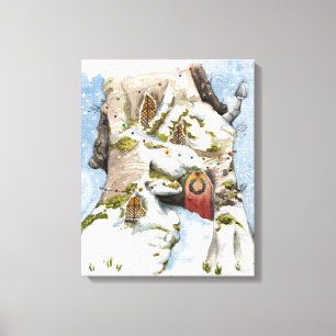 Christmas scene canvas print