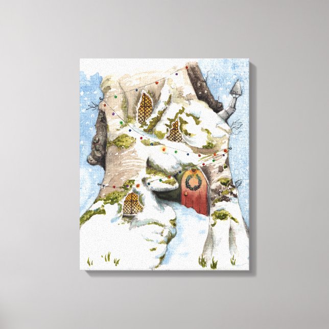 Christmas scene canvas print (Front)