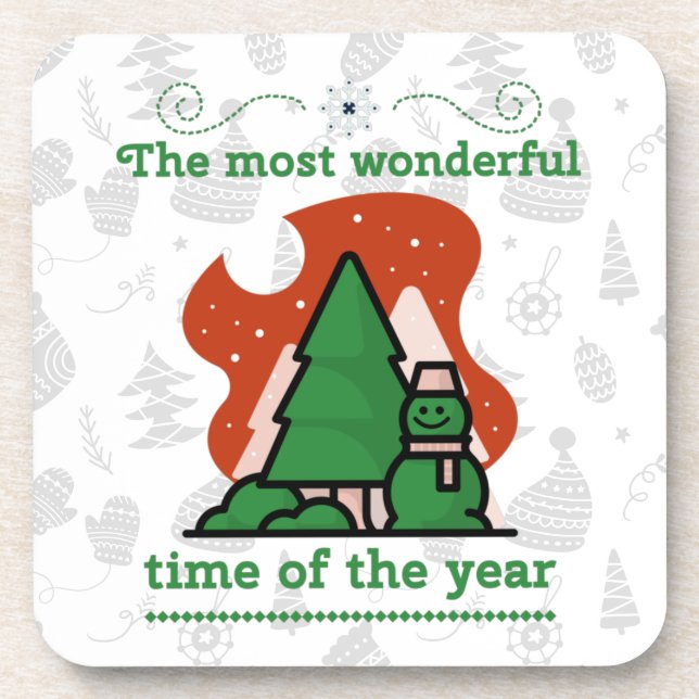 Christmas Scene Coaster (Front)