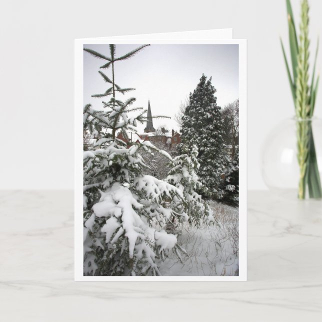 Christmas Scene Holiday Card (Front)