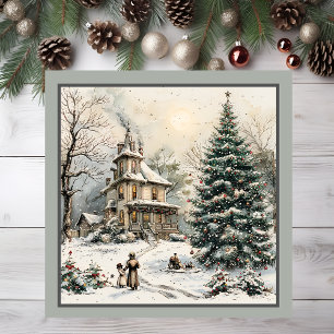 Christmas Scene Magnetic Card