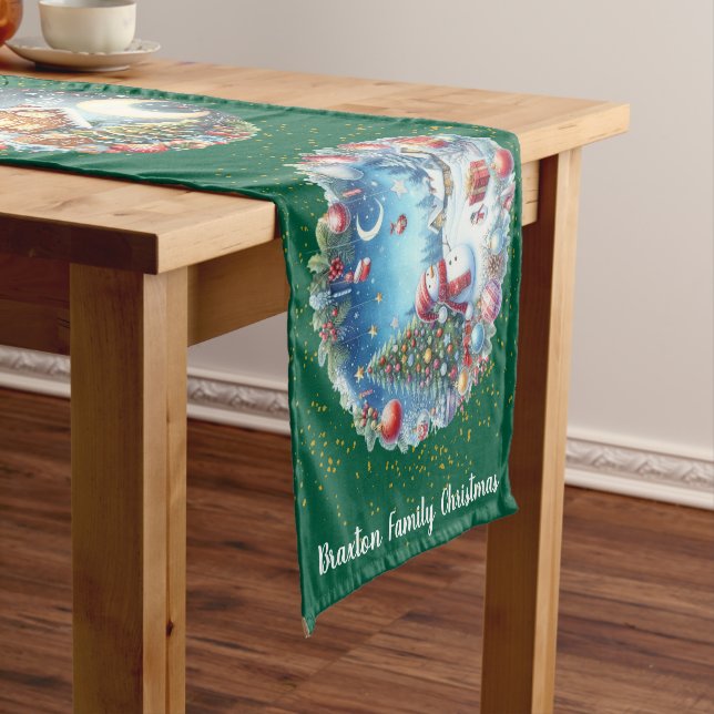 Christmas Scenes Table Runner (In Situ)