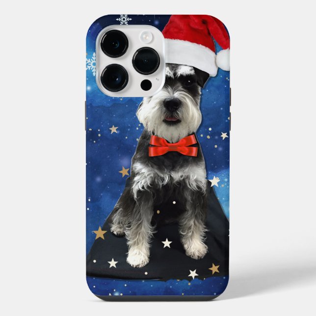 Christmas Schnauzer iPhone Case (Back)