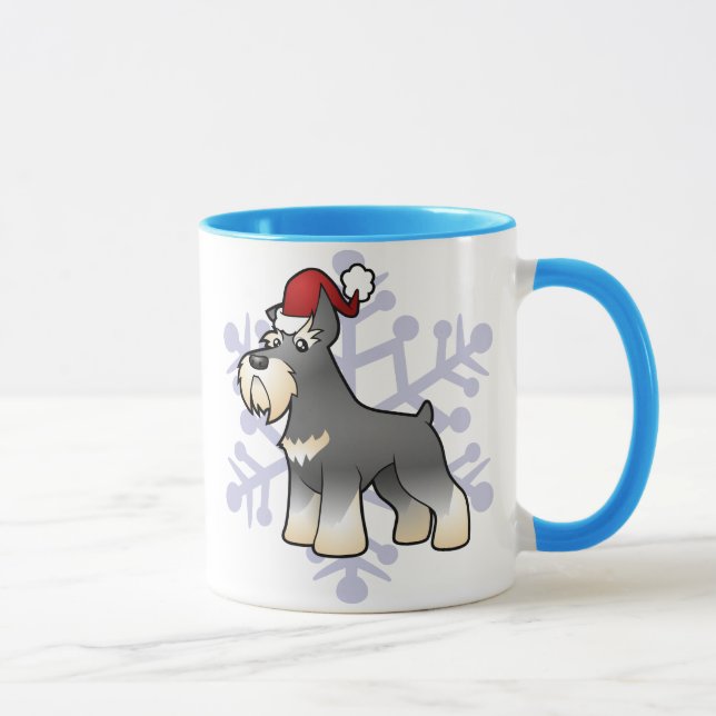 Christmas Schnauzer Mug (Right)