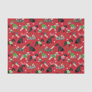 Christmas Schnauzer Tissue Paper