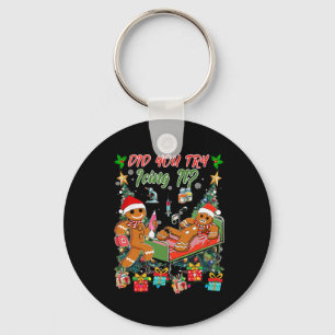 Christmas School Nurse Xmas Did You Try Icing It G Keychain