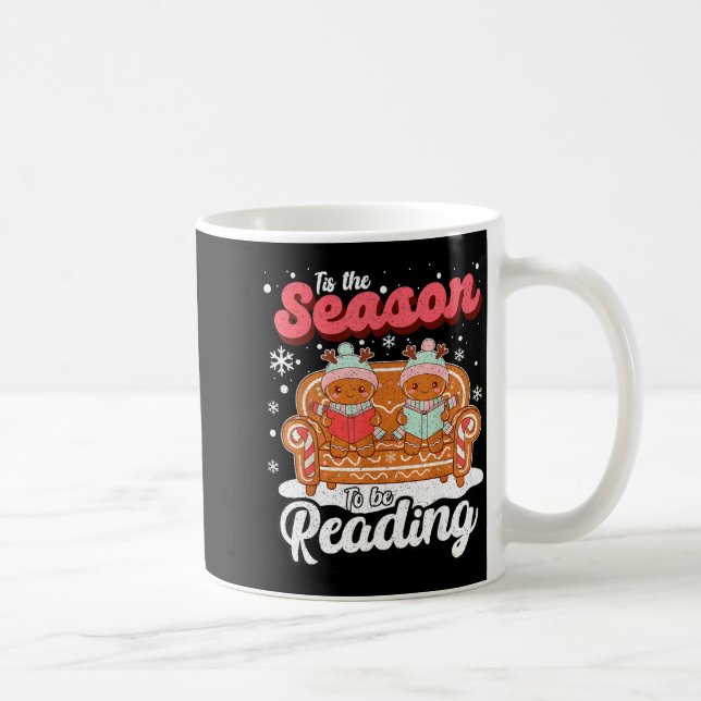 Christmas School Teacher Retro Librarian Groovy Xm Coffee Mug (Right)
