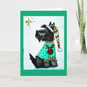 Christmas Scottie Holiday Card