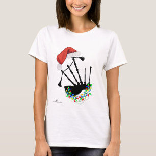 Christmas Scottish Bagpipes T-Shirt