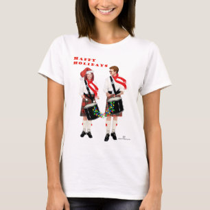 Christmas Scottish Drummers T-Shirt