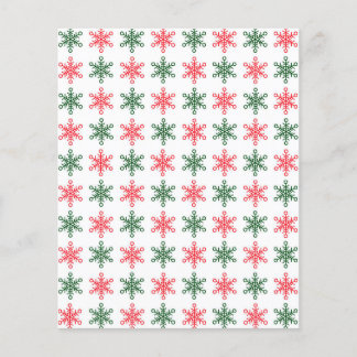 Christmas Scrapbook Paper - Snow Pattern - White