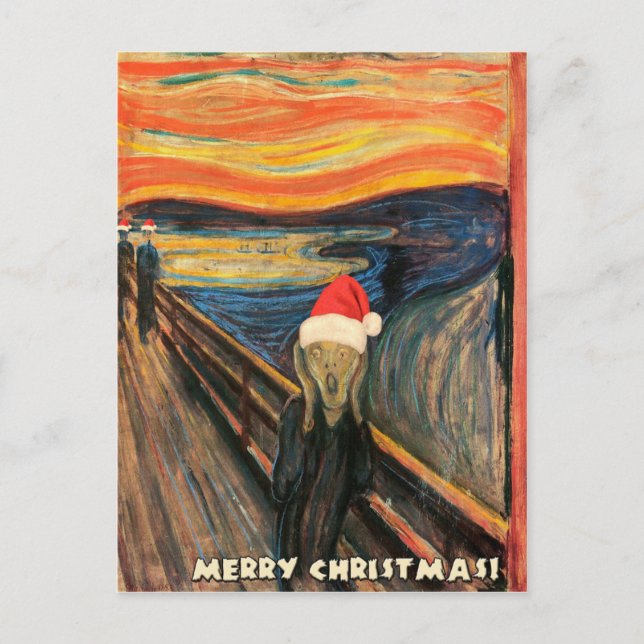 Christmas Scream Holiday Postcard (Front)