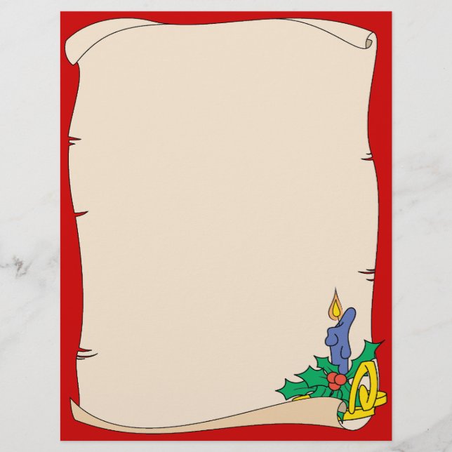 Christmas Scroll Letterhead (Front)