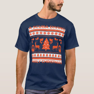 Christmas scuba diving scuba diving family christm T-Shirt