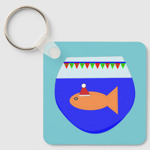 Christmas Sea Creatures Custom Keychain