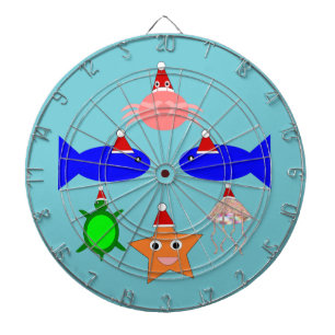 Christmas Sea Creatures Dartboard