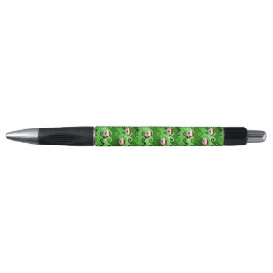 Christmas Sea Otters Green Waves Pen