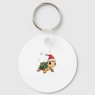 Christmas Sea Turtle Santa Xmas Men Women Boys Gir Keychain