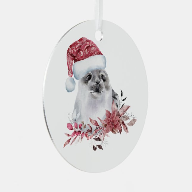 Christmas Seal Ornament  (Front Right)