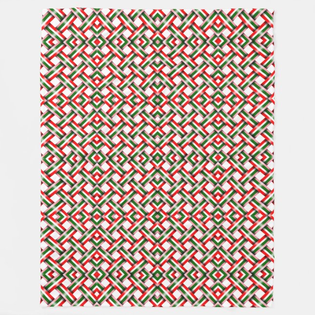 christmas seamless pattern background fleece blanket (Front)
